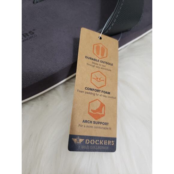 NEW Dockers Premium Mens Sandals Flip-Flops Brown‎ Size XXL 14 - Picture 4 of 5